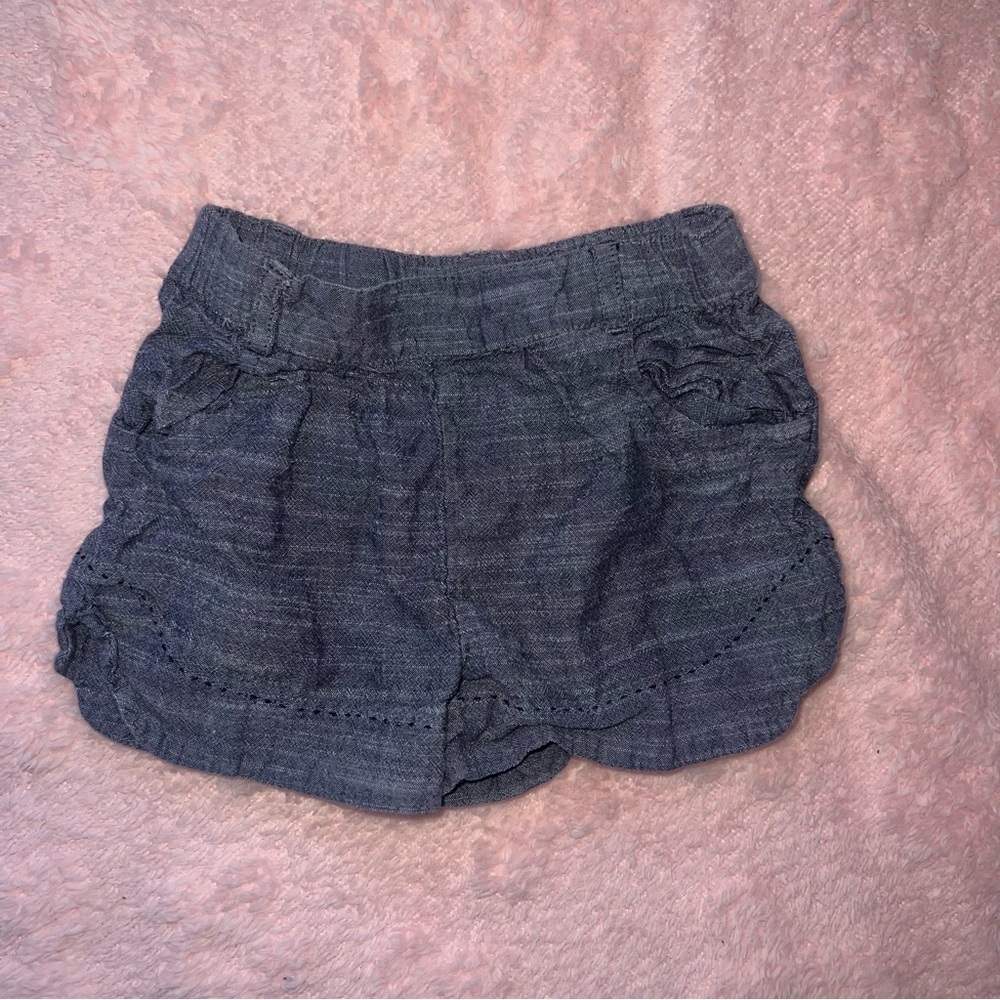 Blue Jean Toddler Girls Size 4T TJX New Delhi Blue Pull On Summer Shorts Bottoms
